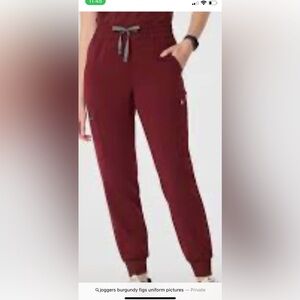 Figs  burgundy   & Joggers Luxurious Design uniform: